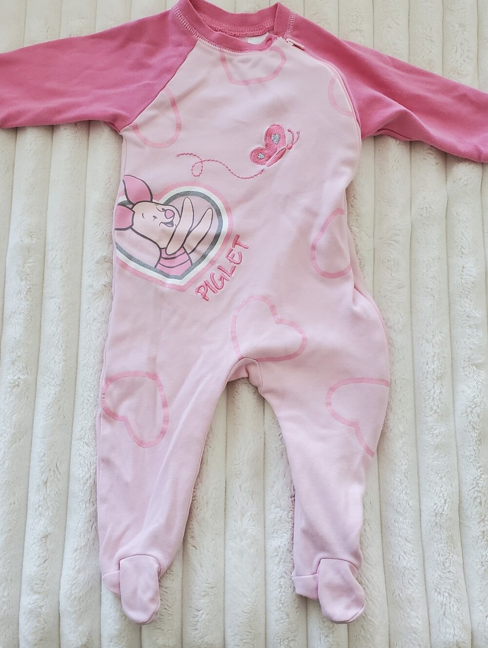 Disney Pink Piglet Heart-Print One-Piece